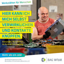 „Mehr als einen Job“ - Kampagne der BAG WfbM