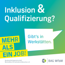 „Mehr als einen Job“ - Kampagne der BAG WfbM